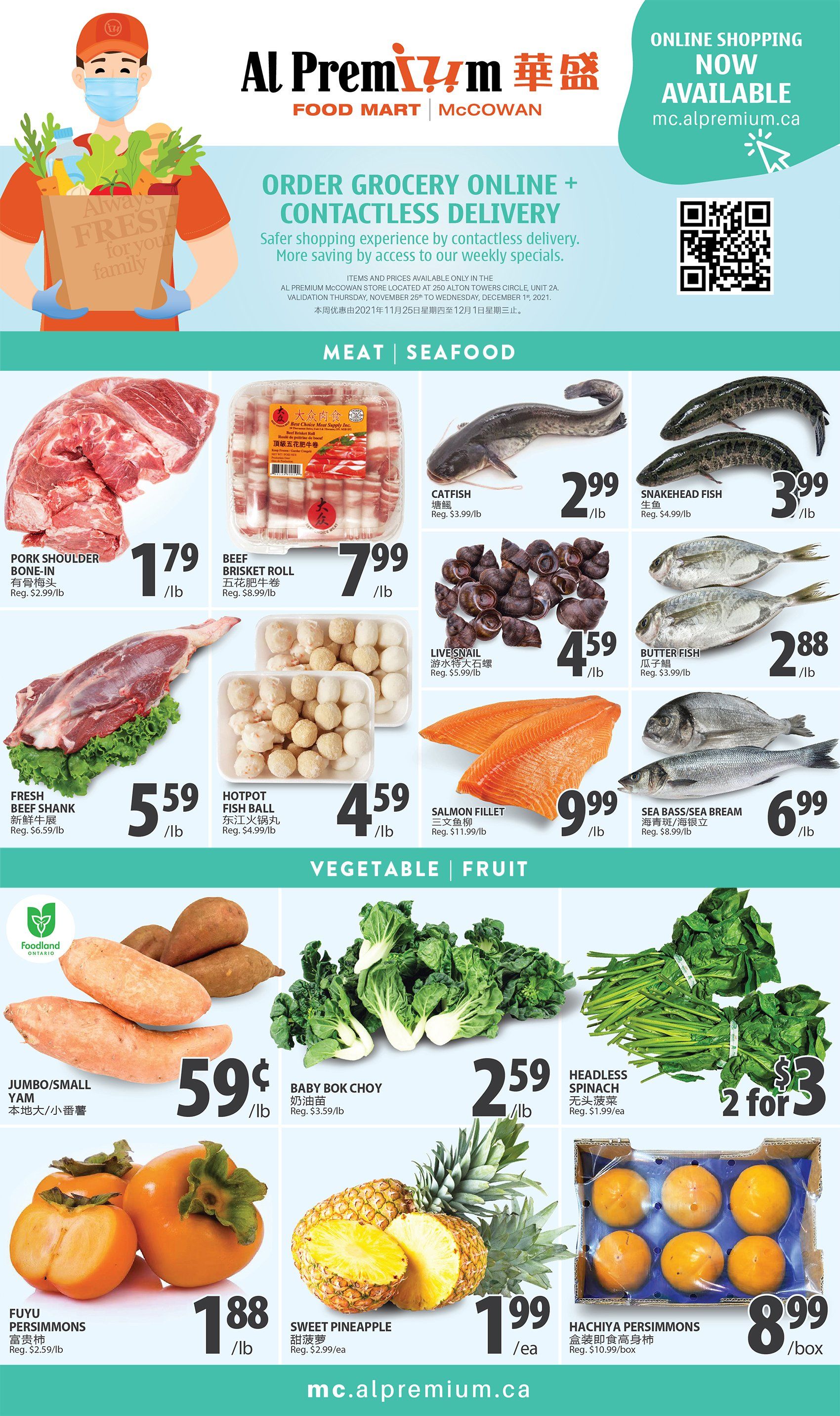 Al Premium Food Mart (McCowan) Flyer November 25 to December 1