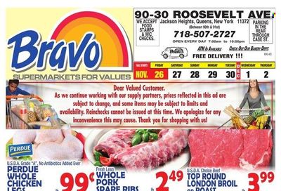 Bravo Supermarkets (CT, FL, MA, NJ, NY, PA) Weekly Ad Flyer November 25 to December 2