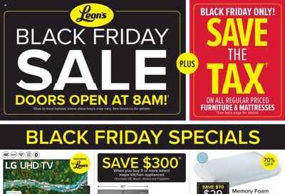 Leon's Black Friday Flyer November 25 to December 1, 2021