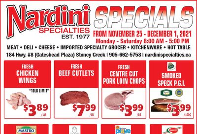 Nardini Specialties Flyer November 25 to December 1
