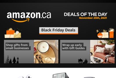 Amazon.ca Daily Deals Black Friday Flyer November 25, 2021