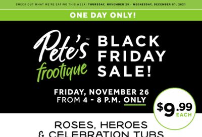 Pete's Fine Foods Flyer November 25 to December 1