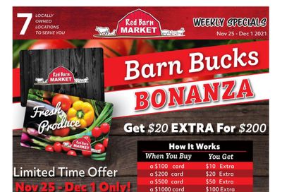 Red Barn Market Flyer November 25 to December 1