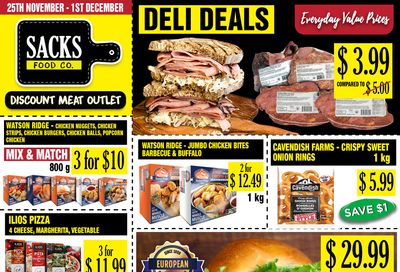 Sacks Food Co. Flyer November 25 to December 1