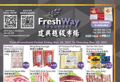 FreshWay Foodmart Flyer November 26 to December 2