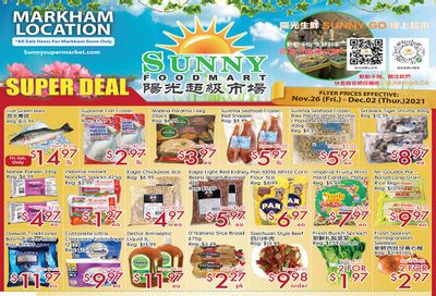 Sunny Foodmart (Markham) Flyer November 26 to December 2