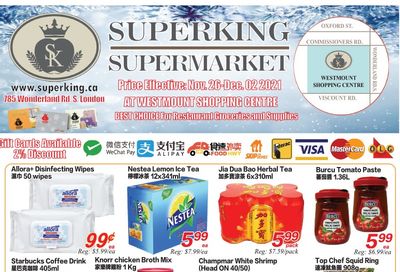 Superking Supermarket (London) Flyer November 26 to December 2