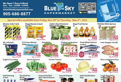 Blue Sky Supermarket (Pickering) Flyer November 26 to December 2