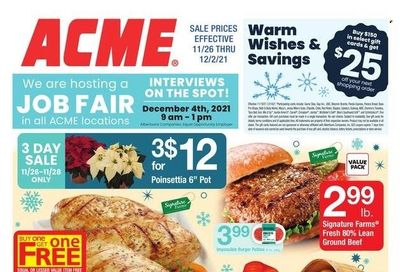 ACME (DE, NJ, NY, PA) Weekly Ad Flyer November 26 to December 3