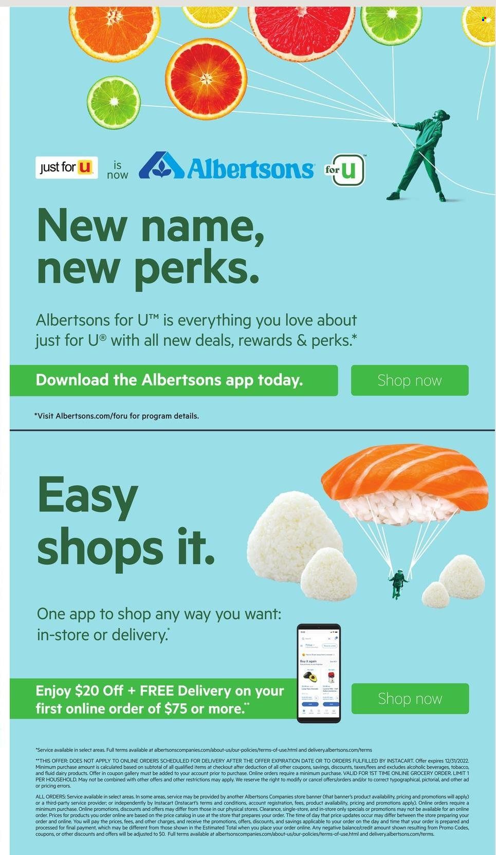 Albertsons (CA, ID, LA, MT, OR, TX, WA) Weekly Ad Flyer November 26 to December 3