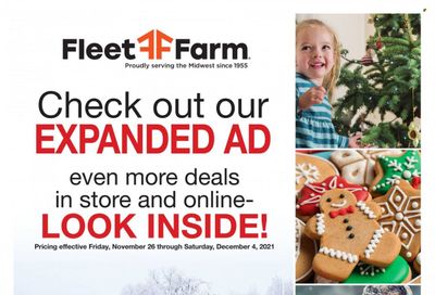 Fleet Farm (IA, MN, ND, WI) Weekly Ad Flyer November 26 to December 3