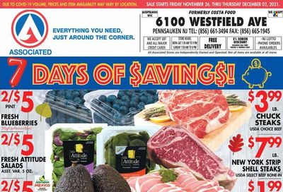 Associated Supermarkets (NY) Weekly Ad Flyer November 26 to December 3