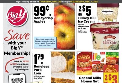 Big Y (MA) Weekly Ad Flyer November 26 to December 3