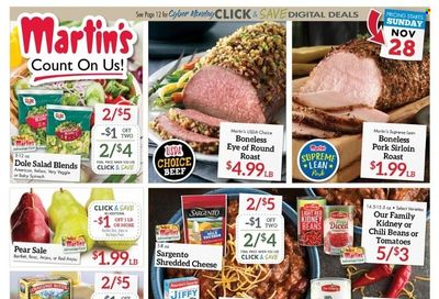 Martin’s (IN, MI) Weekly Ad Flyer November 26 to December 3