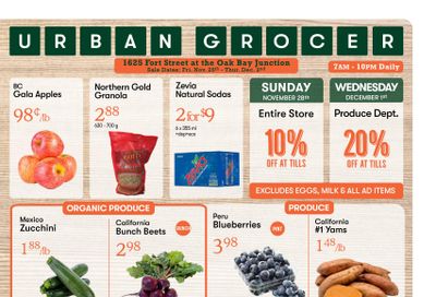 Urban Grocer Flyer November 26 to December 2