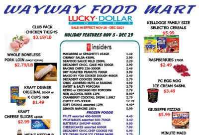 WayWay Food Mart Flyer November 26 to December 2