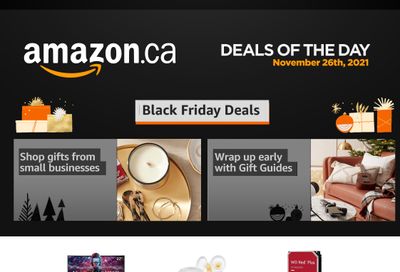 Amazon.ca Daily Deals Black Friday Flyer November 26, 2021