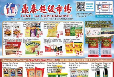 Tone Tai Supermarket Flyer November 26 to December 2