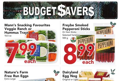 Buy-Low Foods Budget Savers Flyer November 21 to December 25