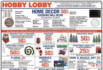 Hobby Lobby Weekly Ad Flyer November 28 to December 5