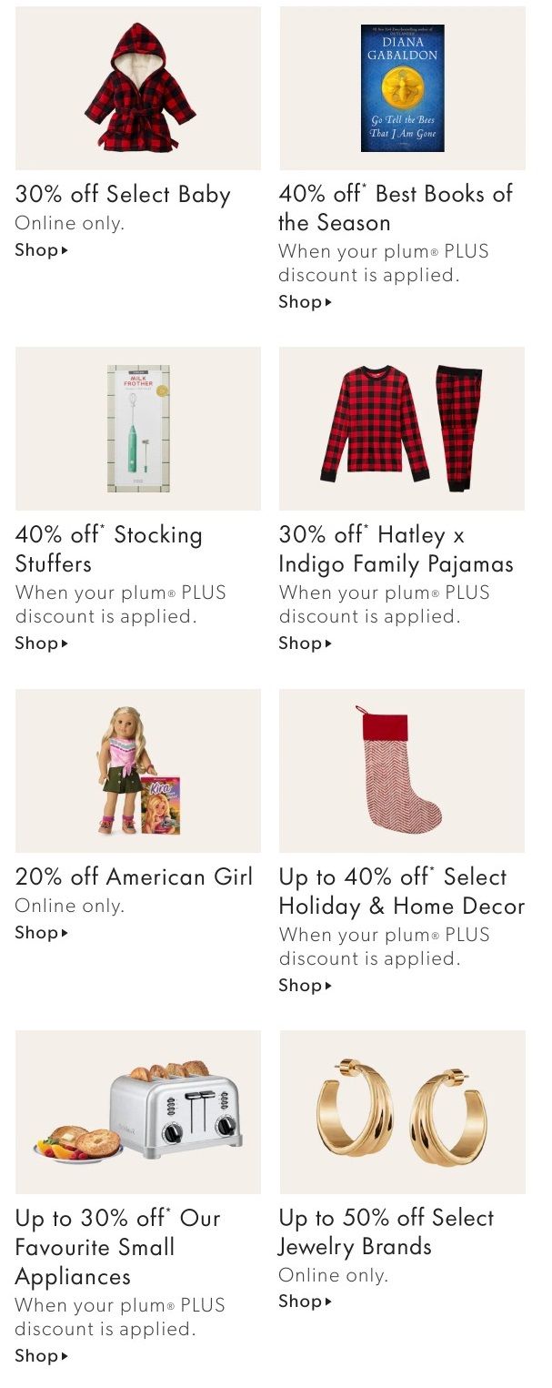 Chapters Indigo Cyber Monday Online Deals November 29 and 30