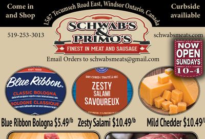 Schwab's & Primo's Flyer November 30 to December 5