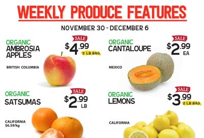 Pomme Natural Market Flyer November 30 to December 6