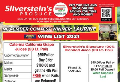 Silverstein's Produce Flyer November 30 to December 4