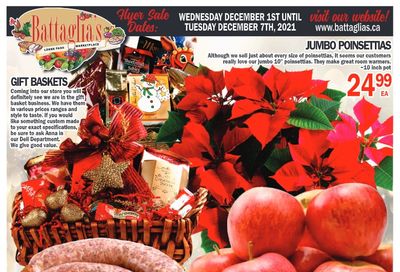 Battaglia's Marketplace Flyer December 1 to 7