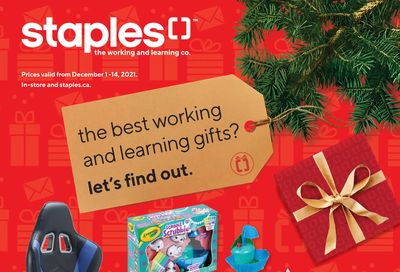 Staples Gift Guide December 1 to 14