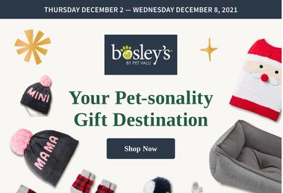 Bosley's by PetValu Flyer December 2 to 8