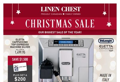Linen Chest Christmas Sale Flyer December 1 to 24