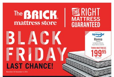 The Brick Mattress Store Flyer November 30 to December 9