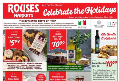 Rouses Markets (AL, LA, MS) Weekly Ad Flyer December 1 to December 8