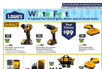 Lowe's Weekly Ad Flyer December 1 to December 8
