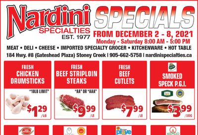 Nardini Specialties Flyer December 2 to 8