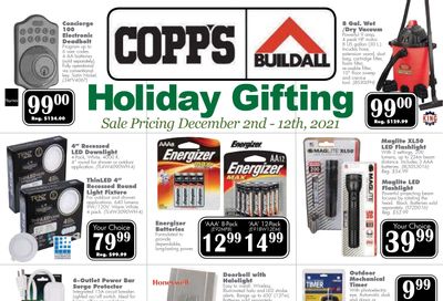 COPP's Buildall Flyer December 2 to 12