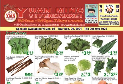 Yuan Ming Supermarket Flyer December 3 to 9