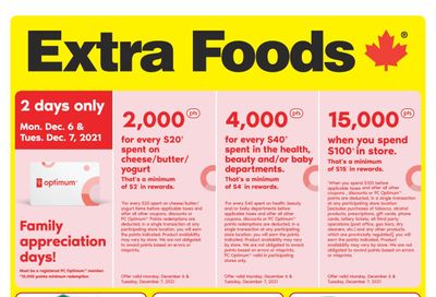 Extra Foods Flyer December 3 to 9