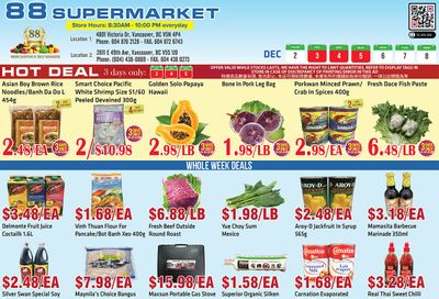 88 Supermarket Flyer December 2 to 8