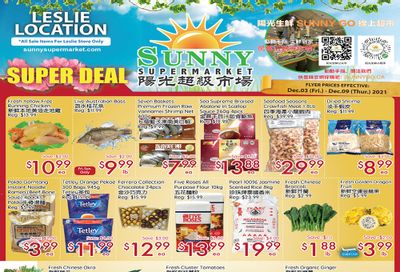 Sunny Supermarket (Leslie) Flyer December 3 to 9