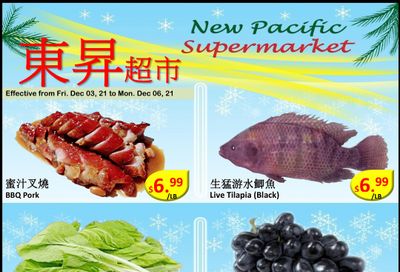 New Pacific Supermarket Flyer December 3 to 6