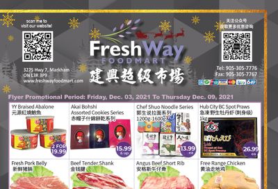FreshWay Foodmart Flyer December 3 to 9