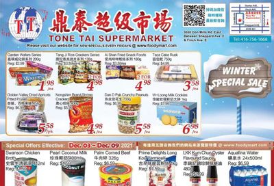 Tone Tai Supermarket Flyer December 3 to 9