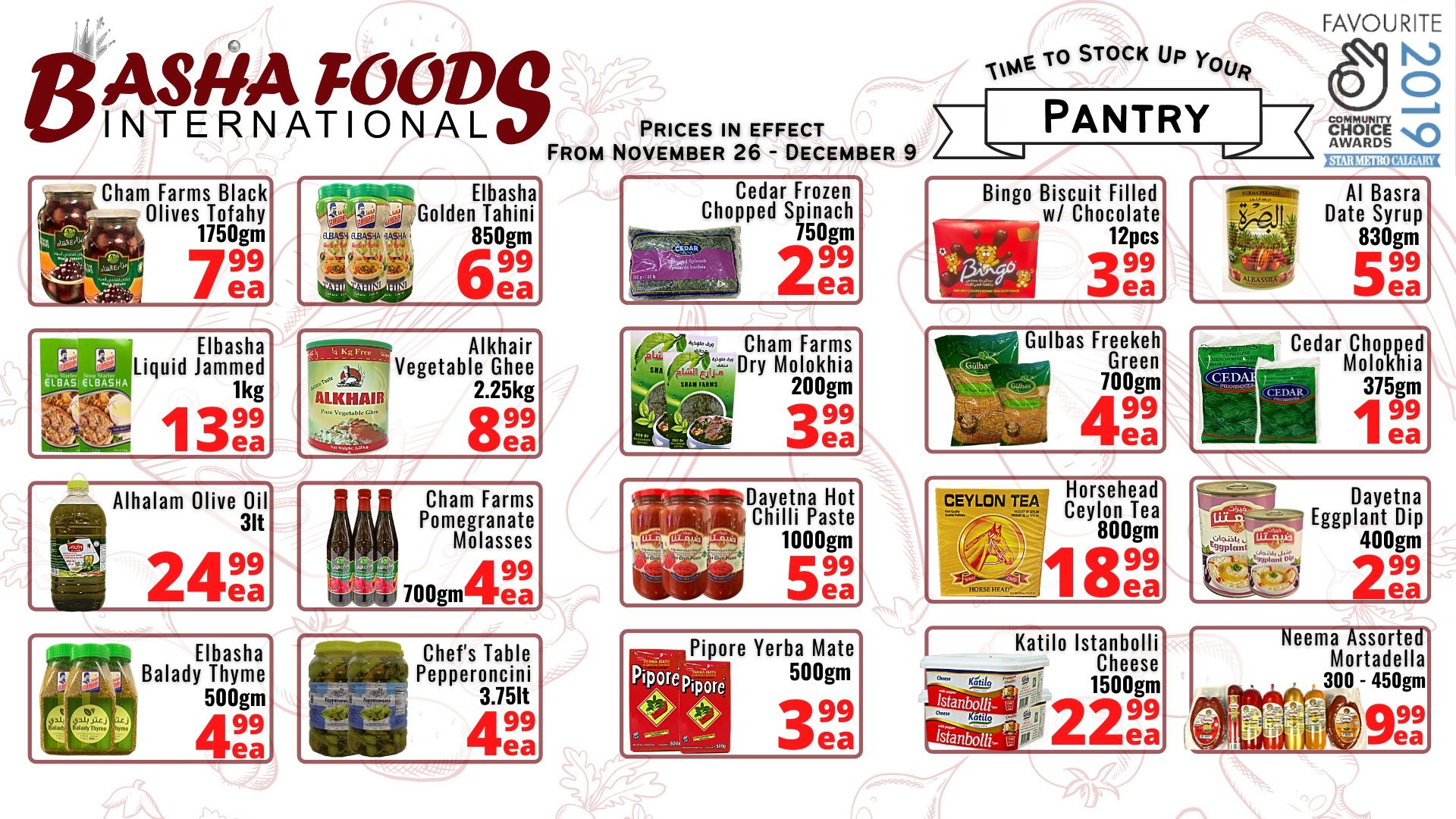 Basha Foods International Flyer November 26 to December 9