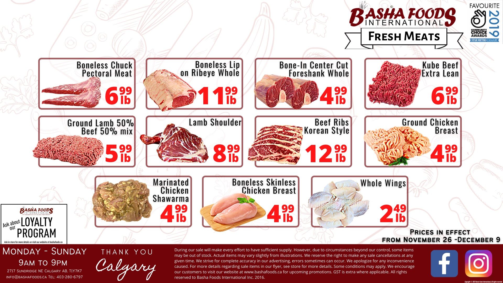 Basha Foods International Flyer November 26 to December 9