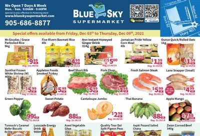 Blue Sky Supermarket (Pickering) Flyer December 3 to 9