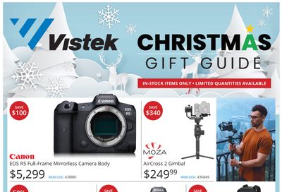 Vistek Christmas Gift Guide Flyer December 3 to 9