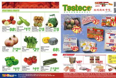 Tasteco Supermarket Flyer December 3 to 9