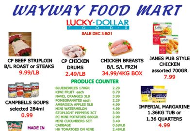 WayWay Food Mart Flyer December 3 to 9